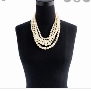 J. Crew Pearl Twisted Hammock Necklace